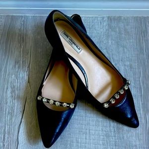 Black flats with studs